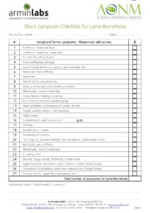 Aonm Lyme Checklist Arminlabs