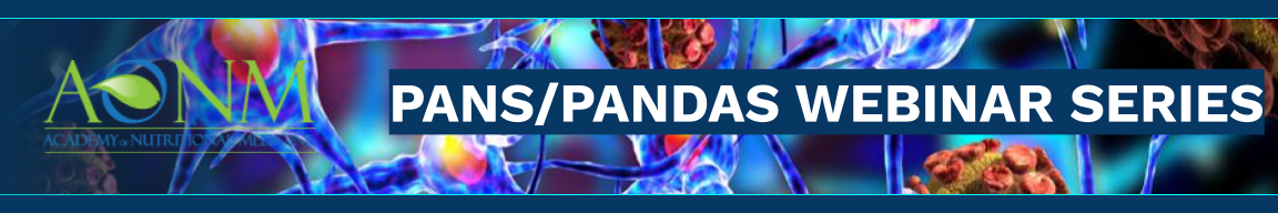 PANS PANDAS webinar series banner